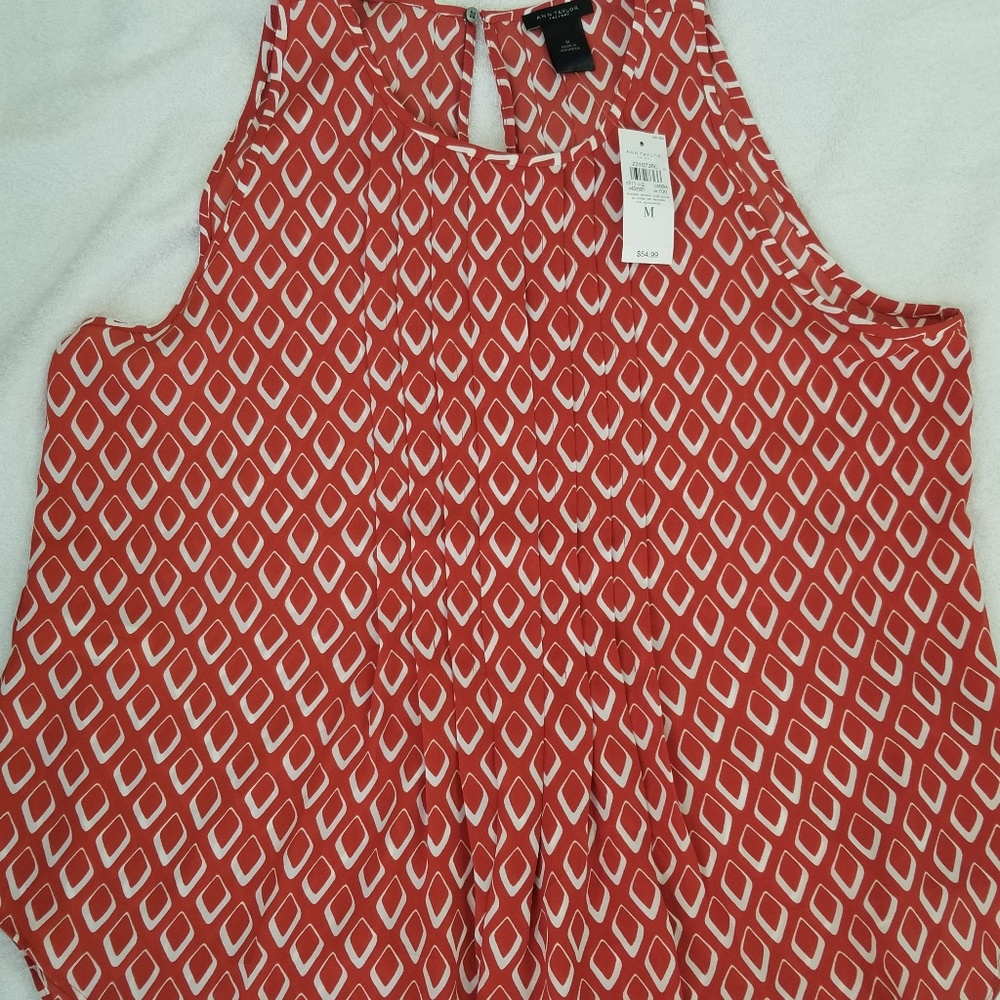 Ann taylor sleeveless blouse nwt